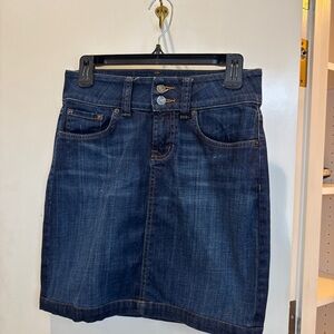 Red Engine Blue Denim Skirt